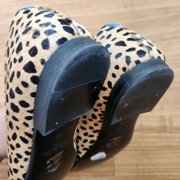 Chatelles Paris animal print pony hair flats 38 7 - Picture 2 of 9